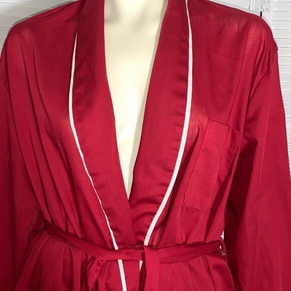 Vintage 70's SEARS The Mens Store Cotton Robe 42/44 Large - Picture 6 of 13